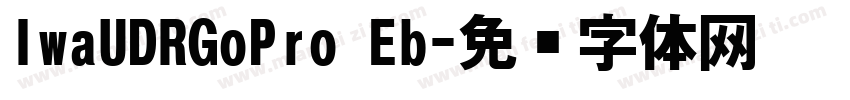 IwaUDRGoPro Eb字体转换